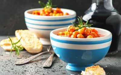 Receta sana: Garbanzos con verduras y hierbas aromáticas