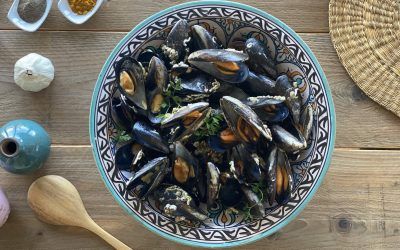 Receta sana: Receta de mejillones al vapor con curry