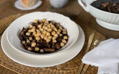 Receta sana: Garbanzos con calamares en su tinta