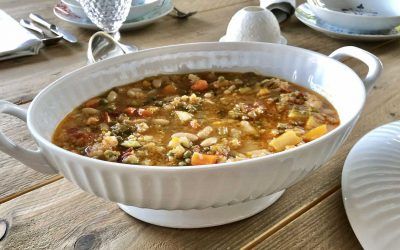 Receta sana: Minestrone de verduras y judías blancas
