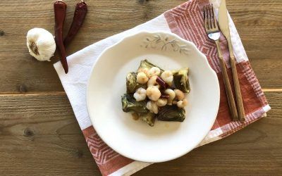 Receta sana: Alcachofas con gambas