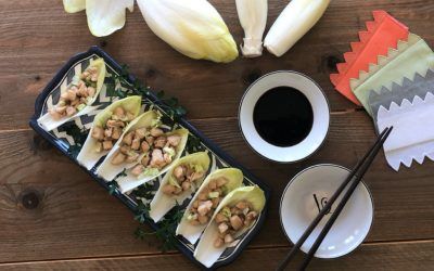 Receta sana: Wraps con endivia y pollo estilo chino