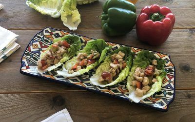 Receta sana: Wraps de lechuga con pollo, verduras y especias