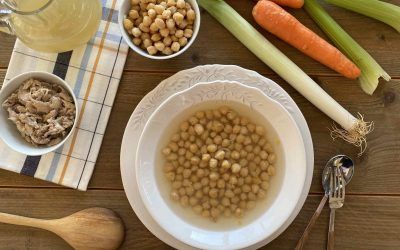Receta sana: Sopa de puchero con o sin carne